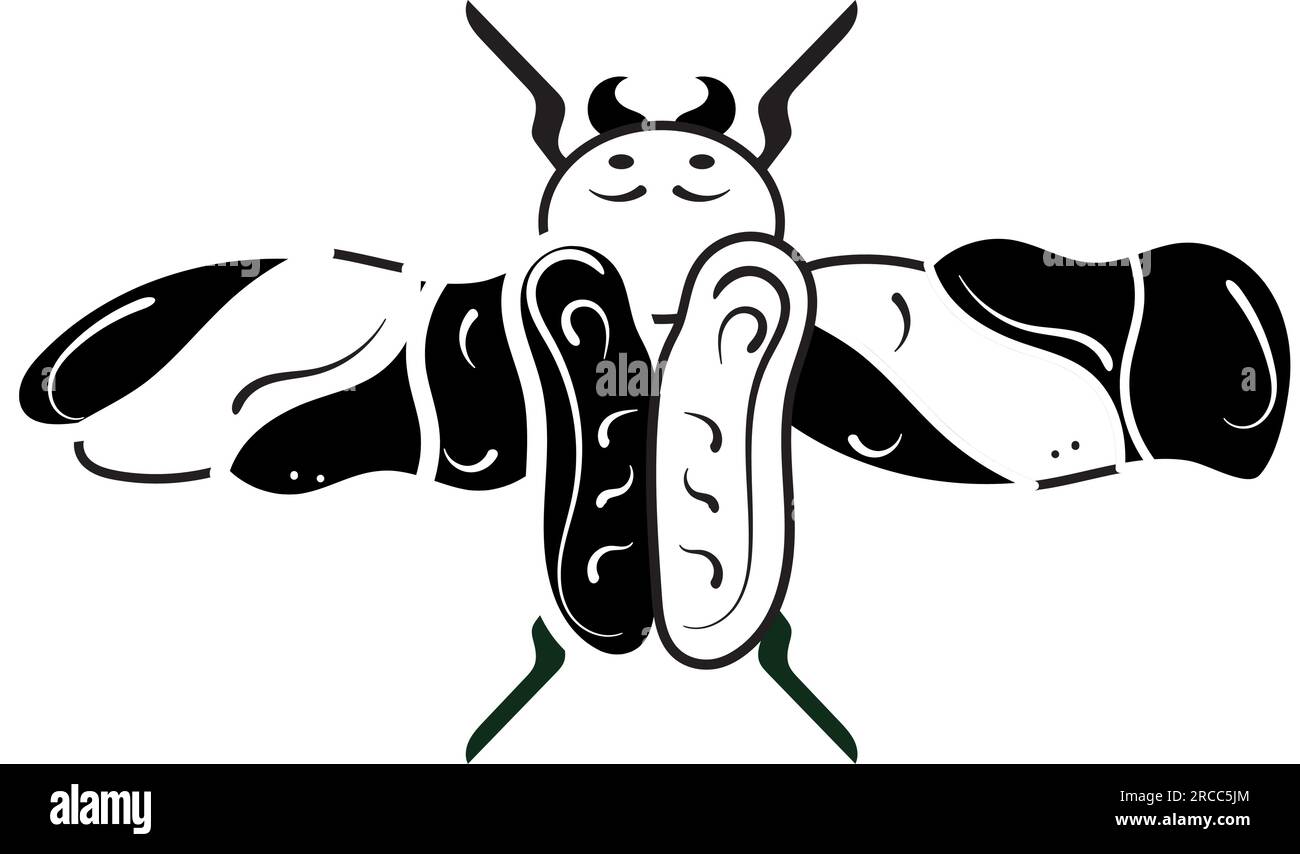 Isolated silhouette of a moth sketch Vector Stock Vector Image & Art ...