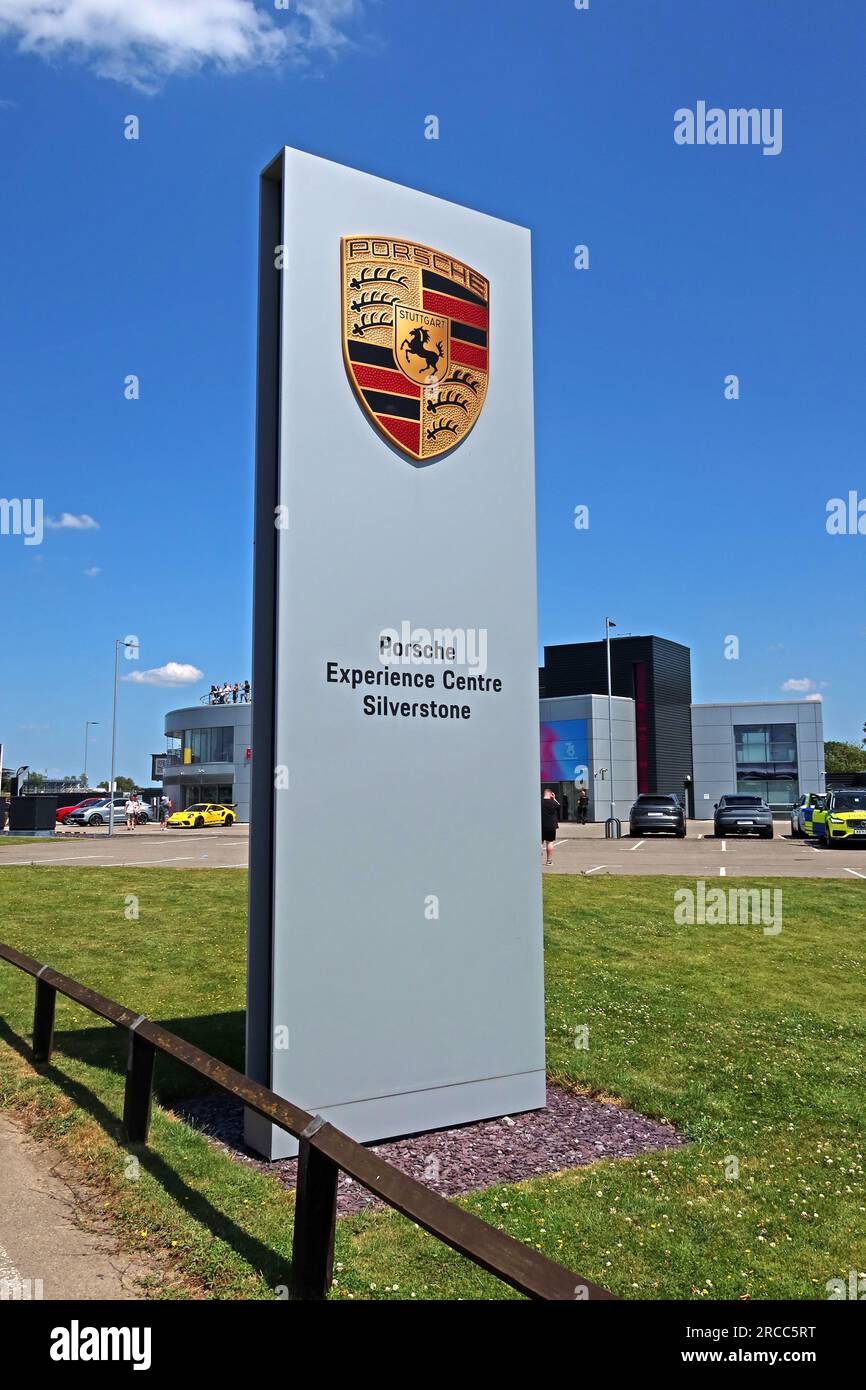 The Porsche Experience Centre, Silverstone Circuit, Hangar Straight, Towcester, Northampton, England, UK,  NN12 8GR Stock Photo