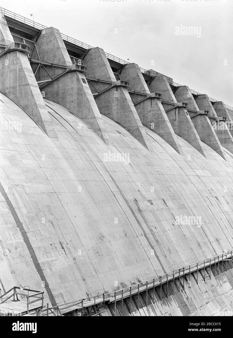 Cherokee Dam spillway, Tennessee Valley Authority, Jefferson County, Tennessee, USA, Arthur Rothstein, U.S. Farm Security Administration, June 1942 Stock Photo