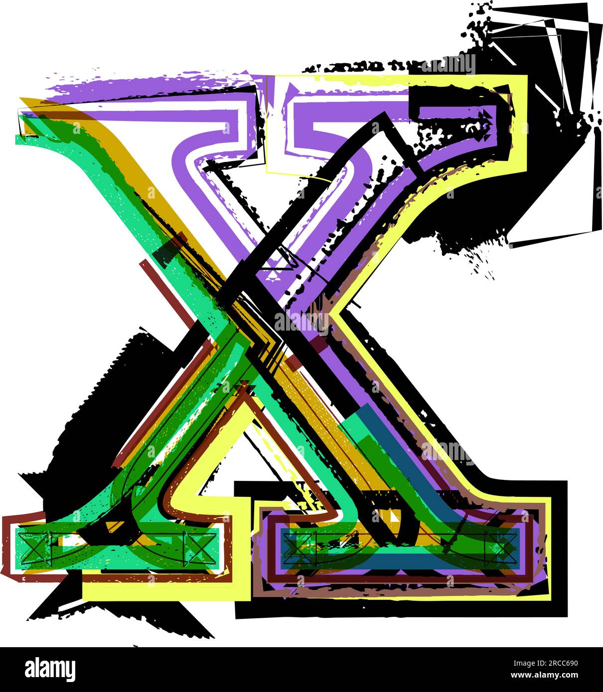 art sketched fonts lowercase symbols vector illustration letter x art sketched fonts lowercase symbols vector illustration letter x