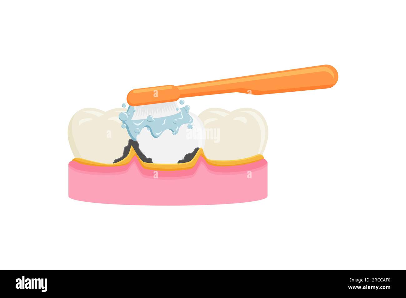 brushing teeth vector illustration. Toothache icon sign symbol Stock ...