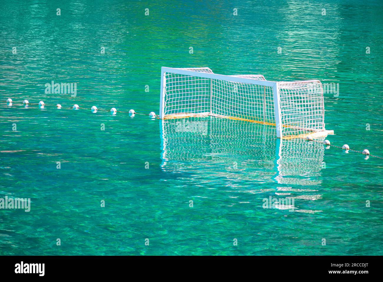 Water Polo Goal Net . Water sports field Stock Photo Alamy