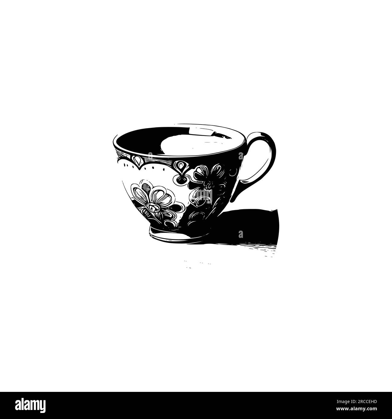Handsketched tea Cup Vector illustration Stock Vector Image & Art Alamy