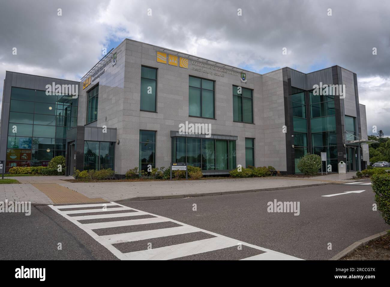 Navan, County Meath, Ireland, 4th July 2023. frontal view of Meath County Council Office Headquarters Navan Stock Photo