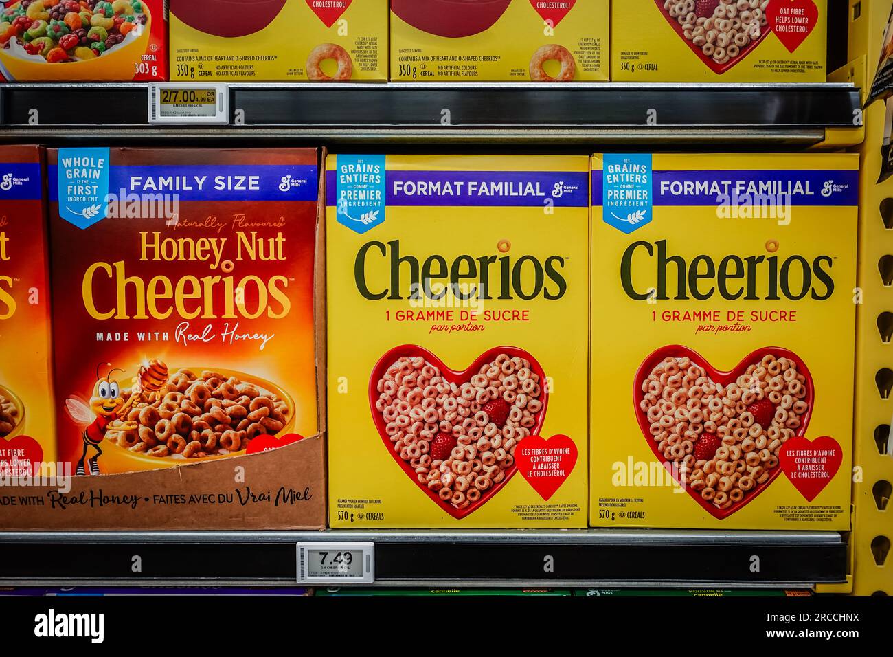 Cheerios breakfast cereal Stock Photo