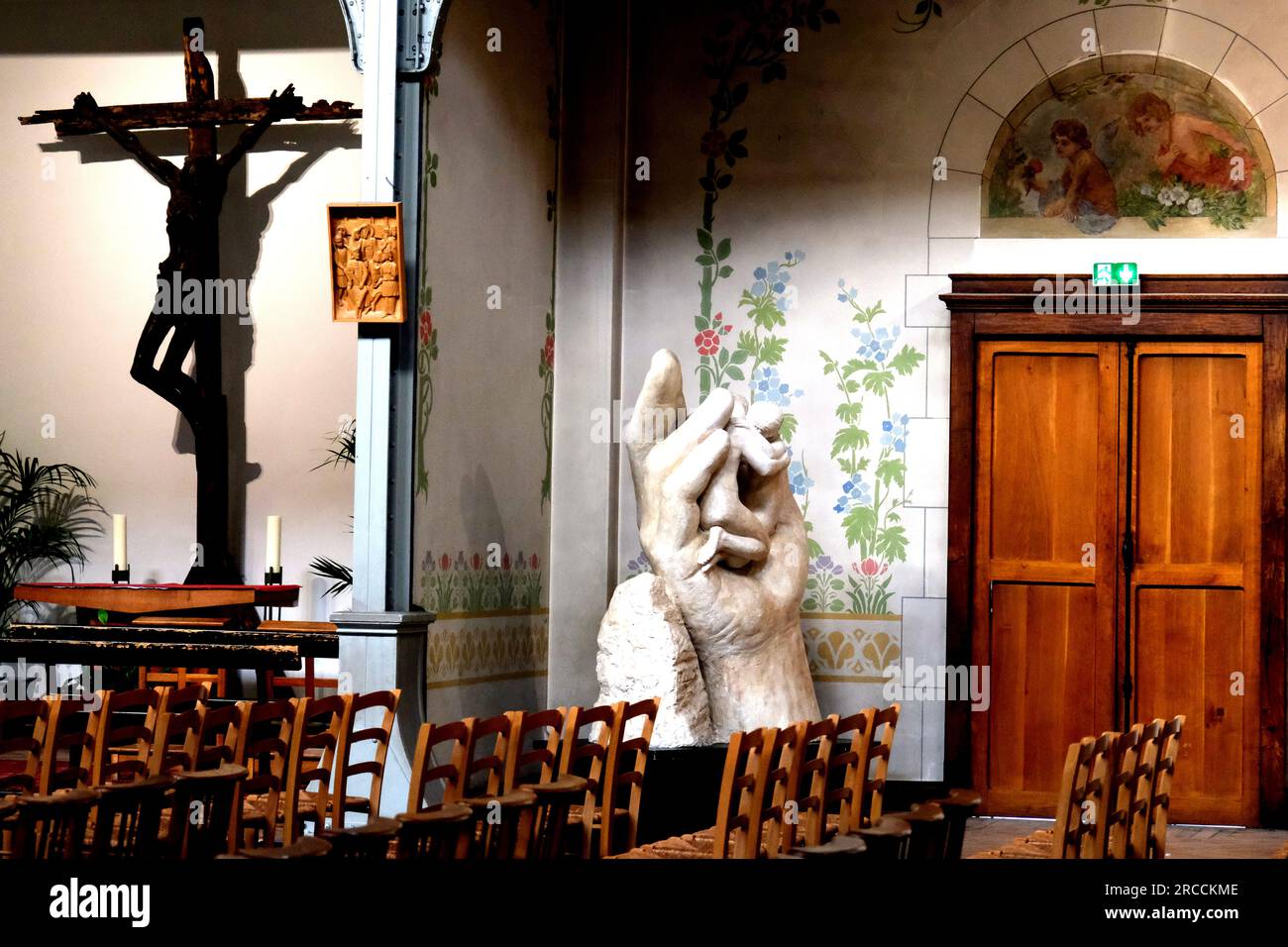 Eglise Notre Dame Du Travail in the Montparnasse district in Paris France Stock Photo