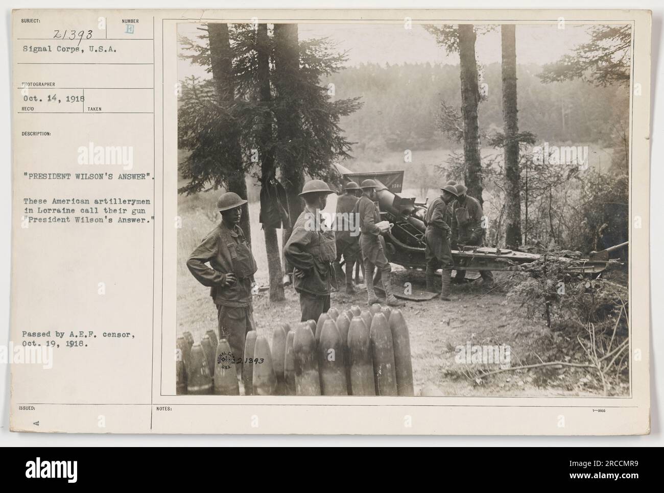 President wilsons answer hi-res stock photography and images - Alamy