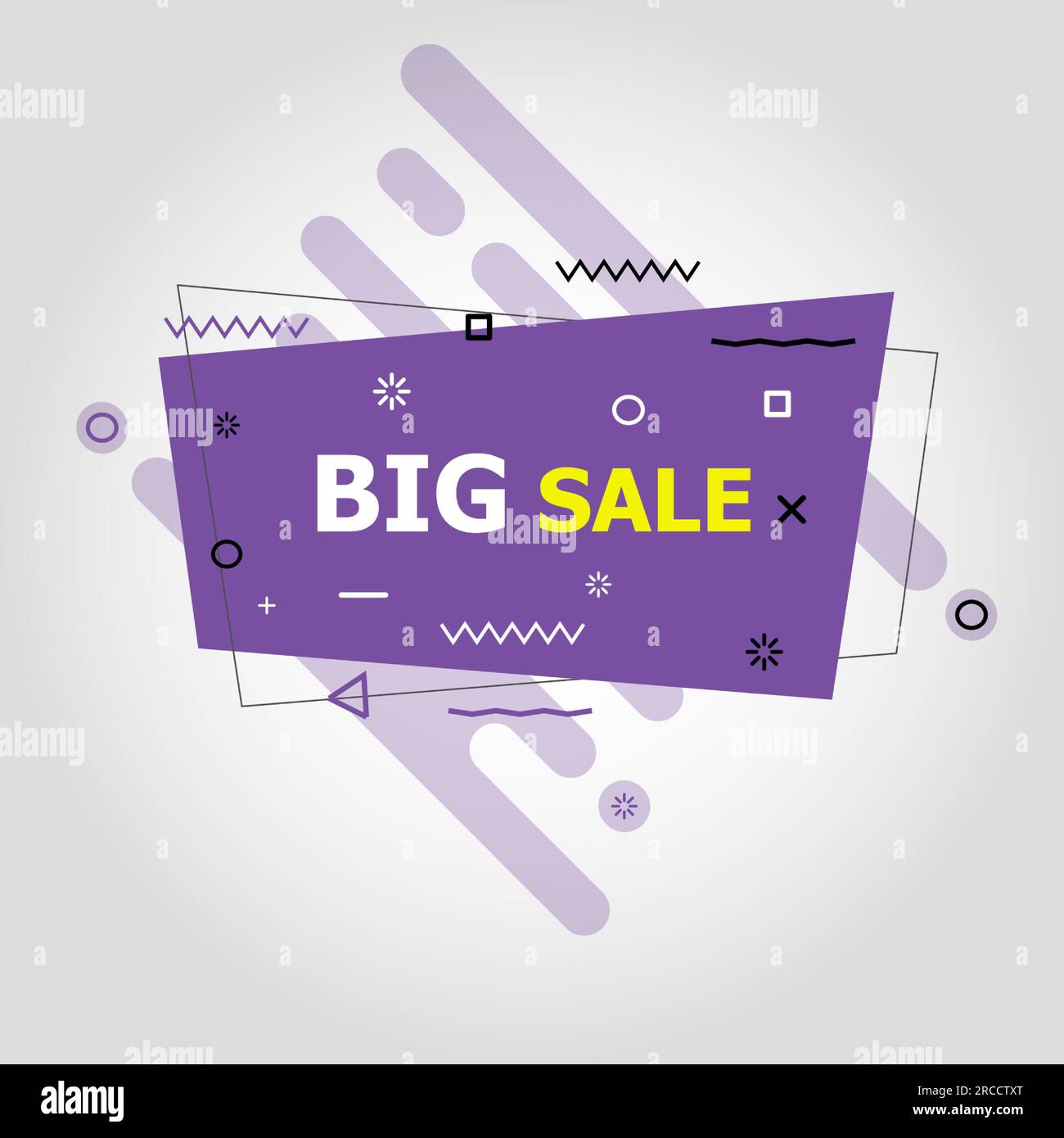 Violet flat speech bubble shaped banners, stock vector Stock Vector