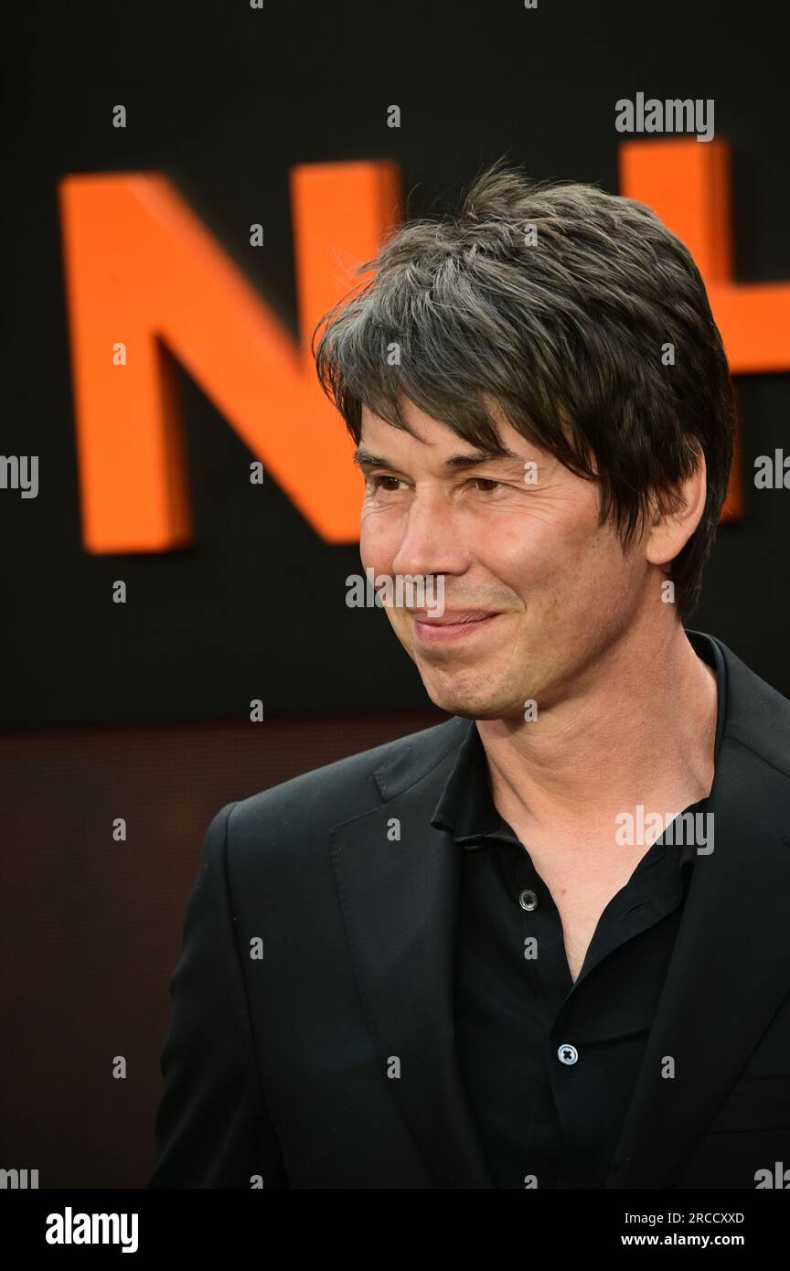 London, UK. 13th July, 2023. Professor Brian Cox attends the Oppenheimer - UK Premiere at ODEON Luxe, Leicester Square, London, UK. Credit: See Li/Picture Capital/Alamy Live News Stock Photo