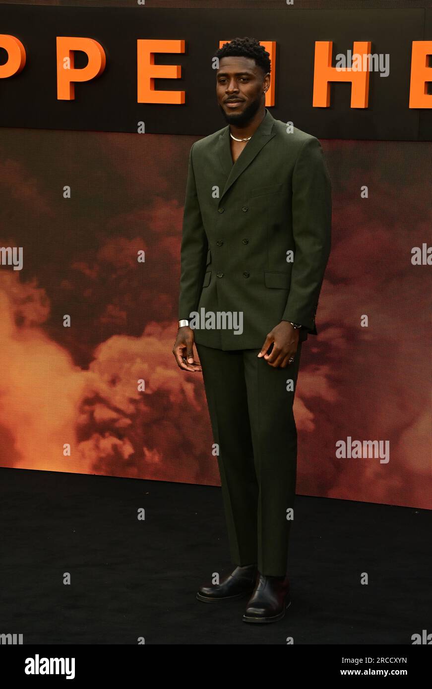 London, UK. 13th July, 2023. Tega Alexander attends the Oppenheimer - UK Premiere at ODEON Luxe, Leicester Square, London, UK. Credit: See Li/Picture Capital/Alamy Live News Stock Photo