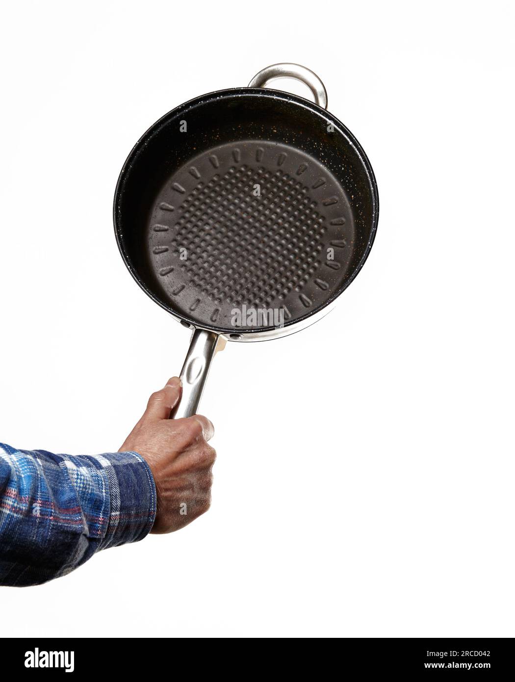 https://c8.alamy.com/comp/2RCD042/mens-hand-holding-frying-pan-isolated-on-white-cooking-concept-frying-pan-use-2RCD042.jpg