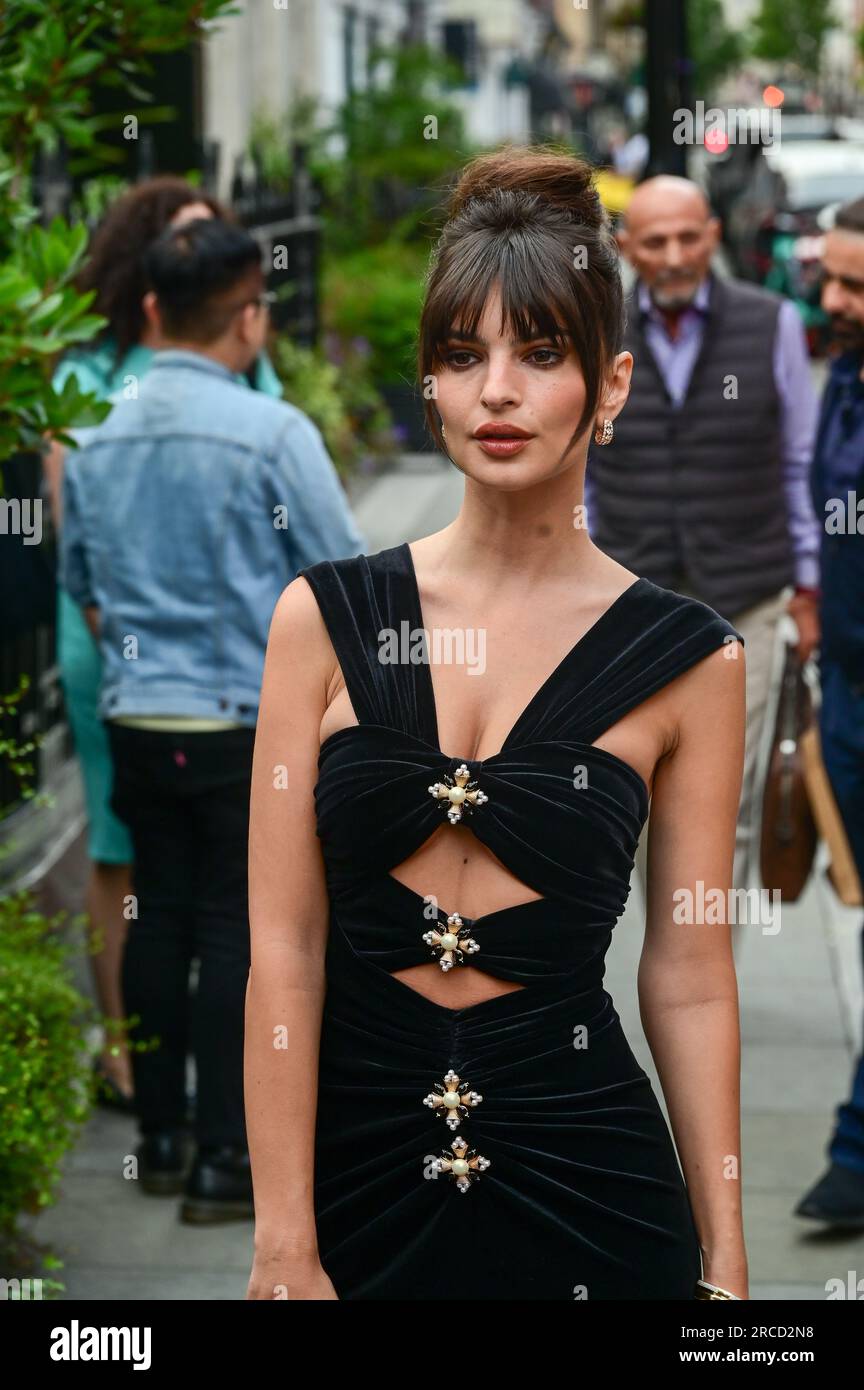 LONDON, ENGLAND - JULY 13: Emily Ratajkowski, attends The British Vogue