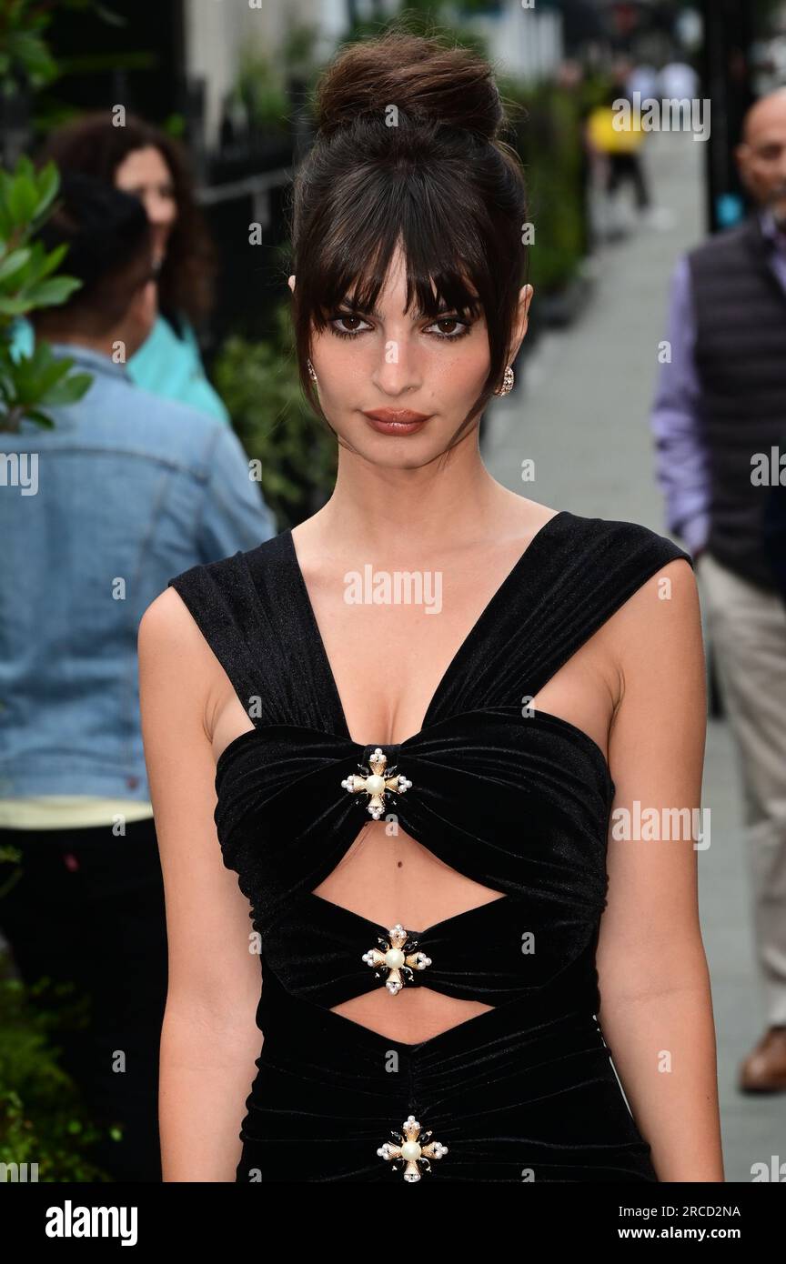 LONDON, ENGLAND - JULY 13: Emily Ratajkowski, attends The British Vogue