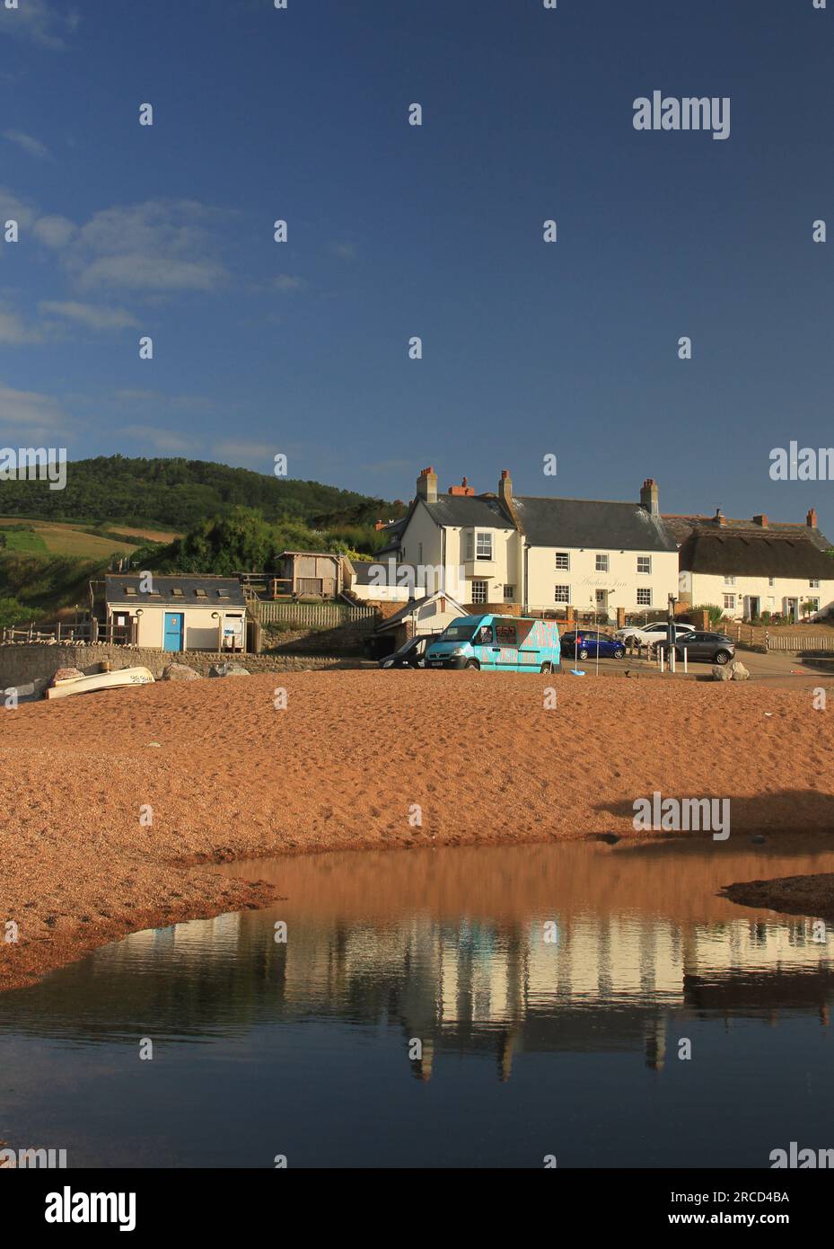 The Anchor Inn on Seatown beach, Dorset Stock Photo Alamy