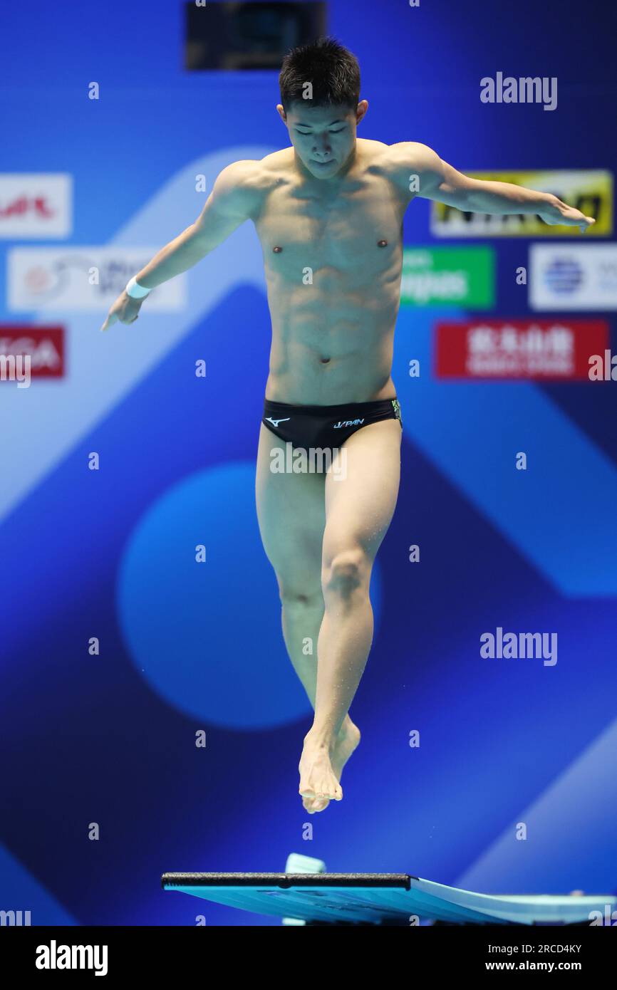 Fukuoka, Japan. 14th July, 2023. Rikuto Tamai (JPN) Diving World