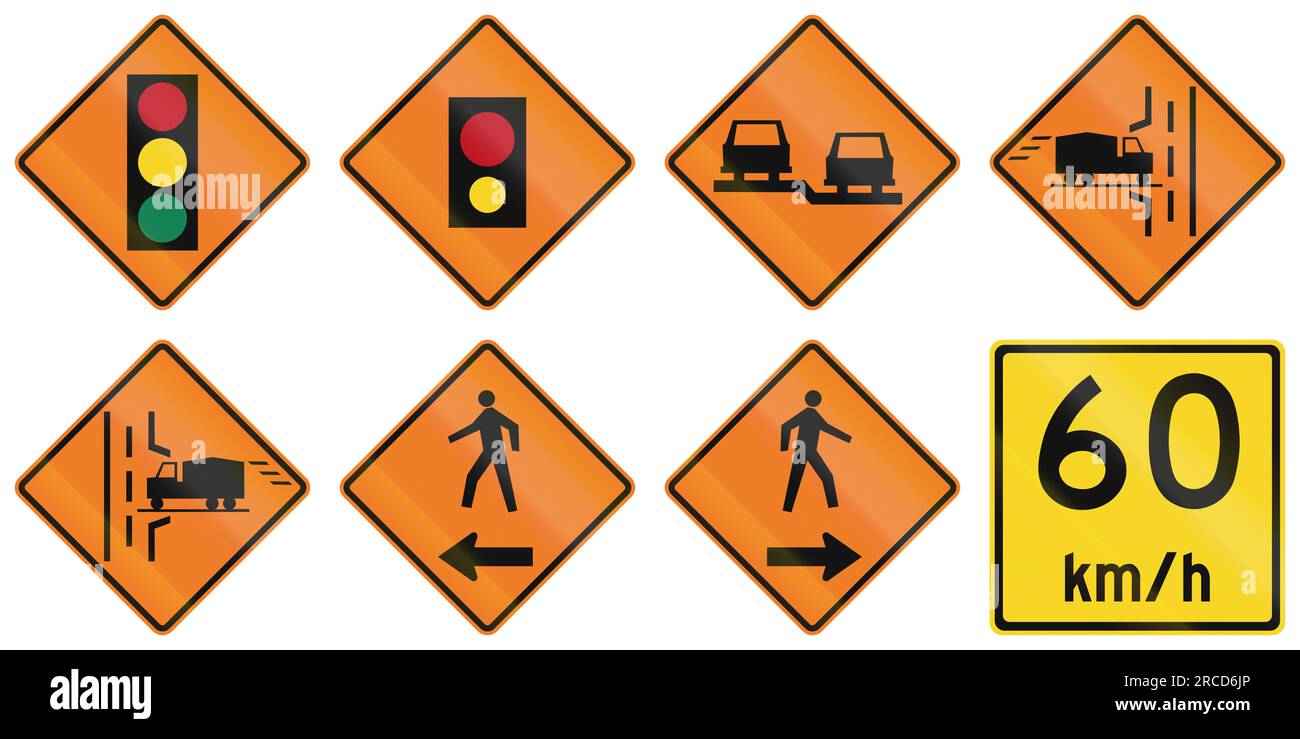 Traffic Lights In Canada Stock Photo Alamy