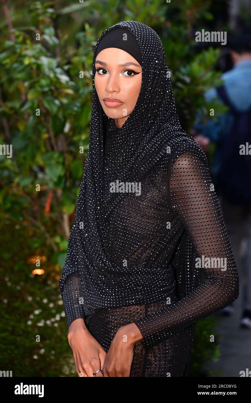 LONDON, ENGLAND - JULY 13: Ikram Abdi Omar attends The British Vogue x