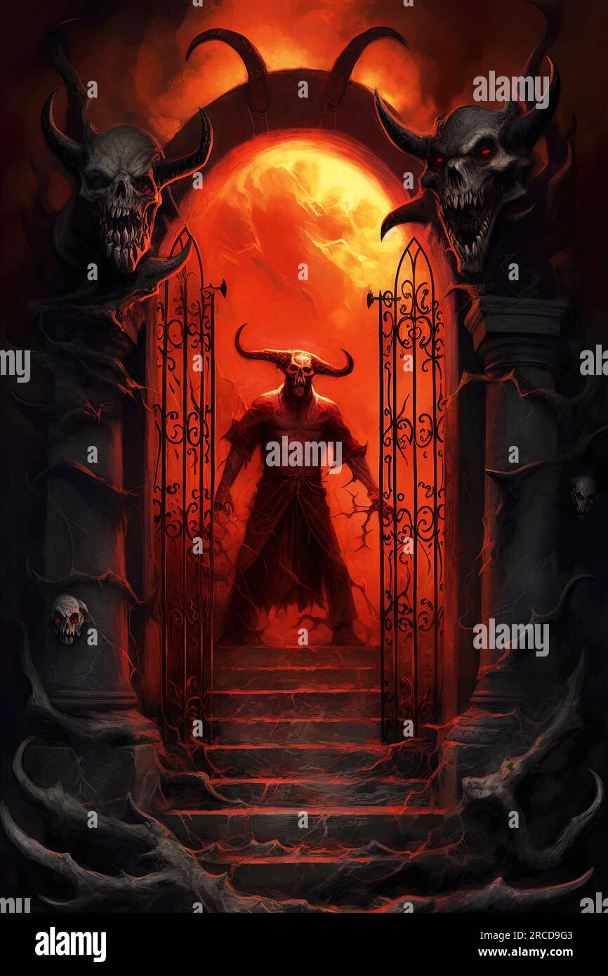 At the Gates of Hell Stock Photo Alamy