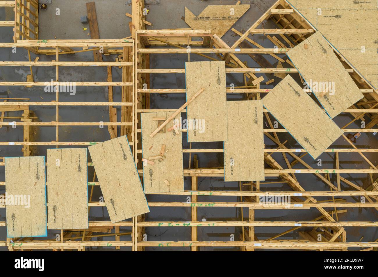 Plywood, Construction Site, Decatur, Atlanta Stock Photo Alamy