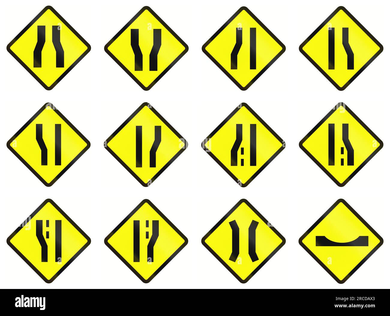 One Lane Road Ahead In Indonesia. Stock Photo