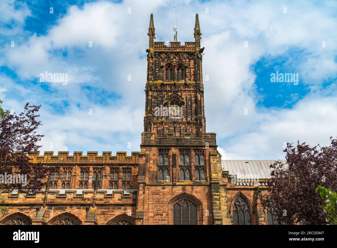 Wolverhampton, UK July 13 2023 Exterior of St Peter's Colligiate