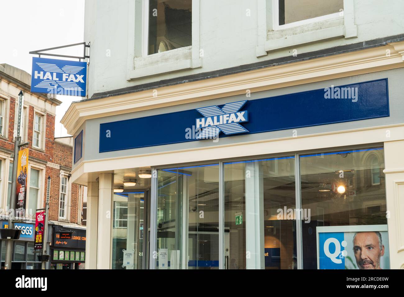 Wolverhampton, UK July 13 2023 Frontage of the Halifax Building