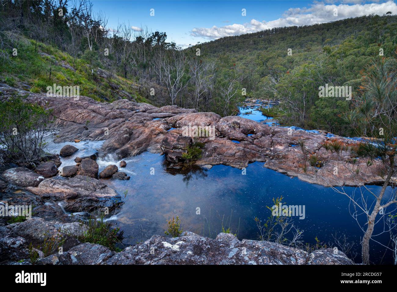 Looking down valley from top of Basket Swamp Waterfall, Basket Swamp