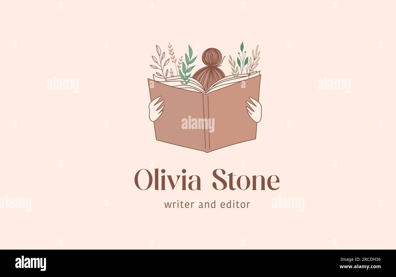 Hand drawn pastel colors books illustration, print and logo. Vintage ...