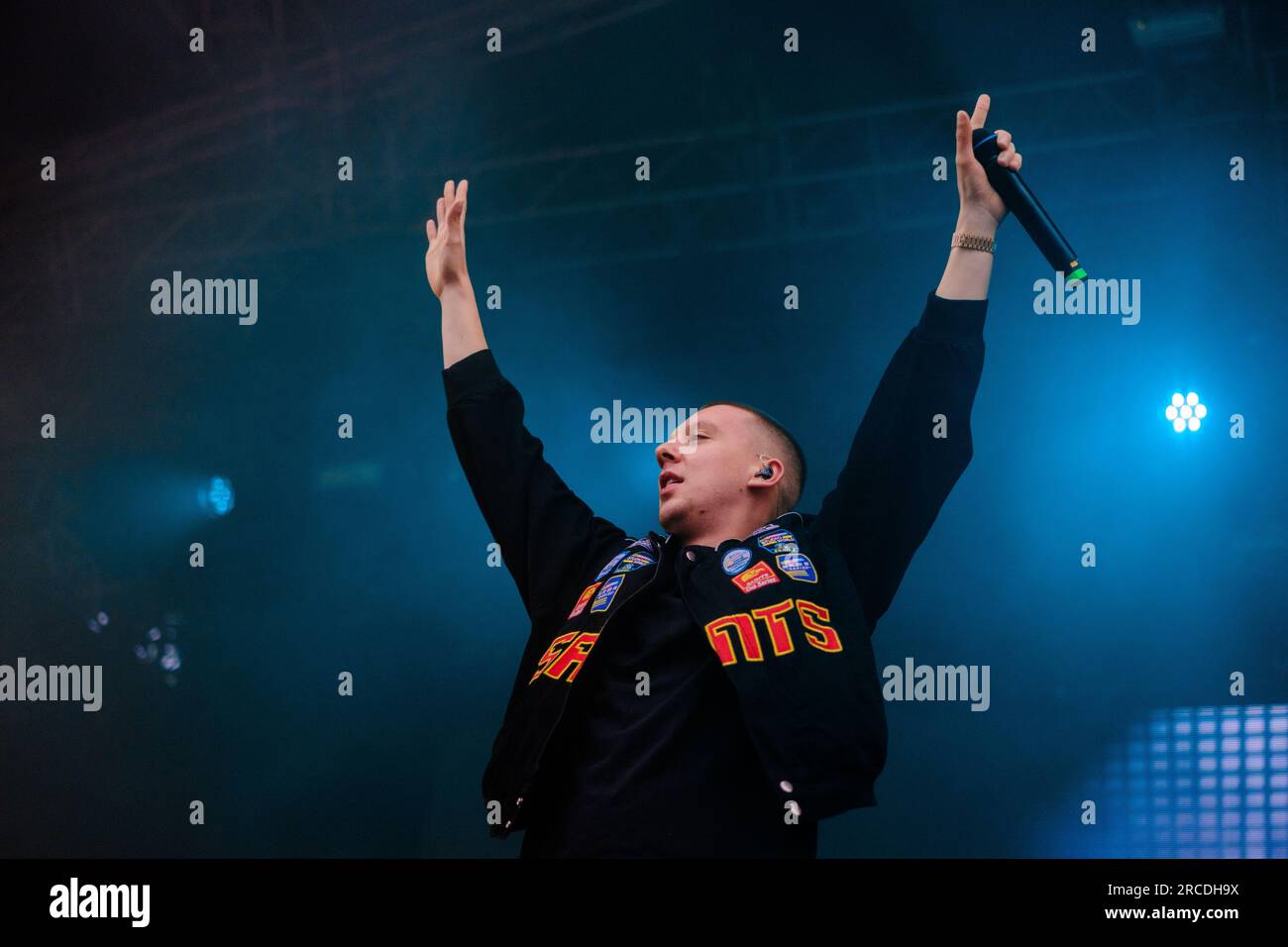 Roskilde, Denmark. 01st, July 2023. The British rapper Aitch performs a ...