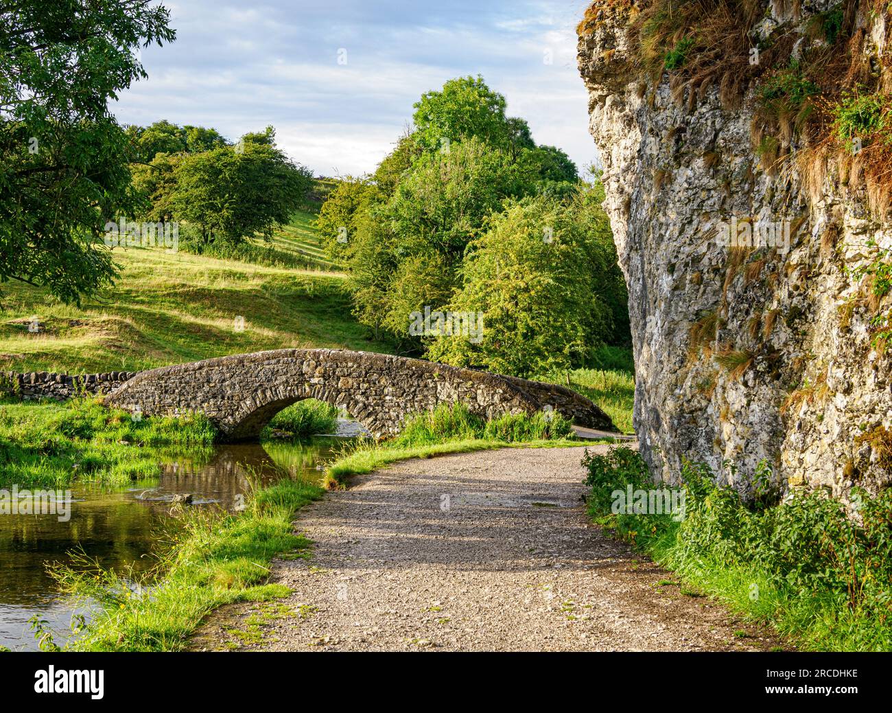 Packhorse bridge on the River Bradford below the village of Youlgreave