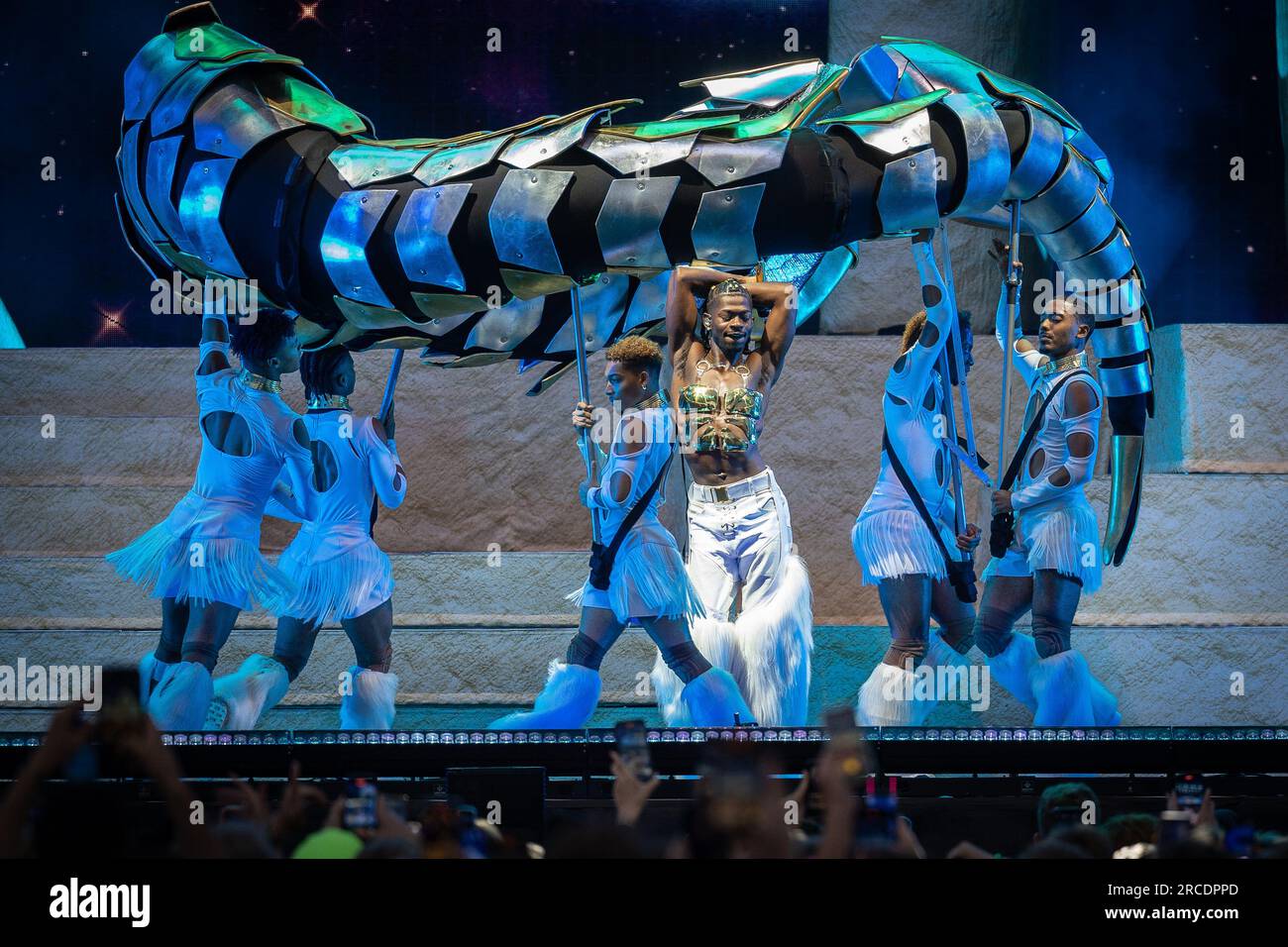 Tonsberg, Norway. 12th, July 2023. The American rapper Lil Nas X ...