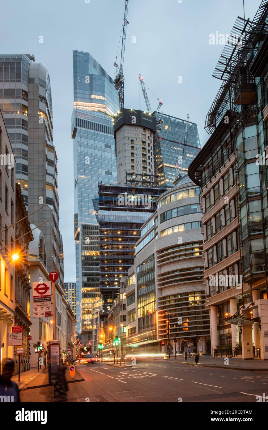 Bishopsgate, The City, London, UK Stock Photo
