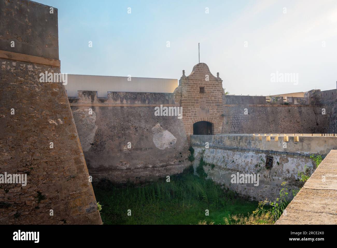 Castle of Santa Catalina Gate - Cadiz, Andalusia, Spain Stock Photo