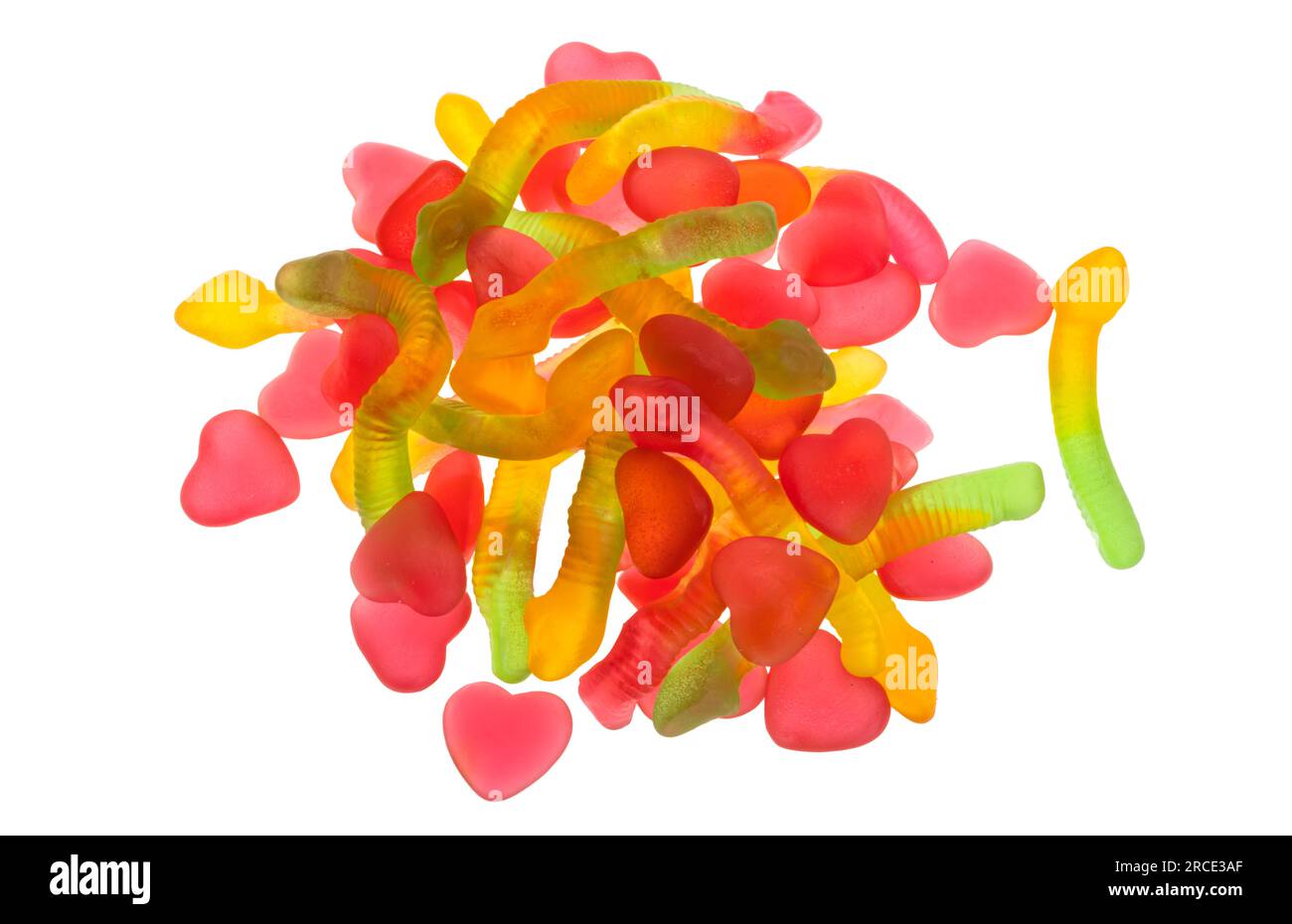 jelly candies isolated on white background Stock Photo - Alamy