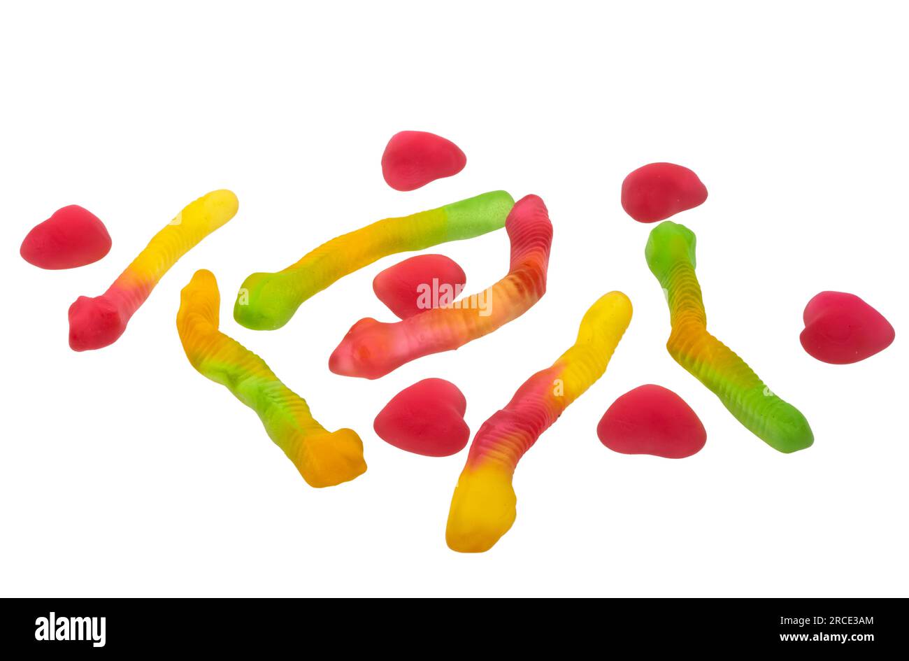 jelly candies isolated on white background Stock Photo - Alamy