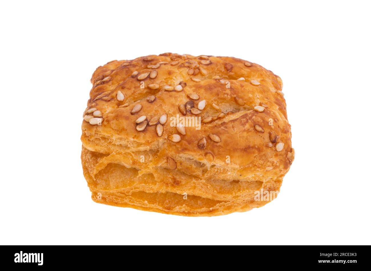 puff pastry isolated on white background Stock Photo - Alamy
