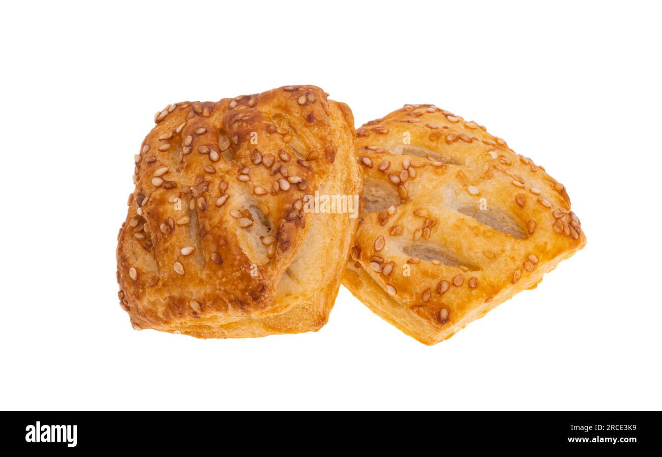 puff pastry isolated on white background Stock Photo - Alamy