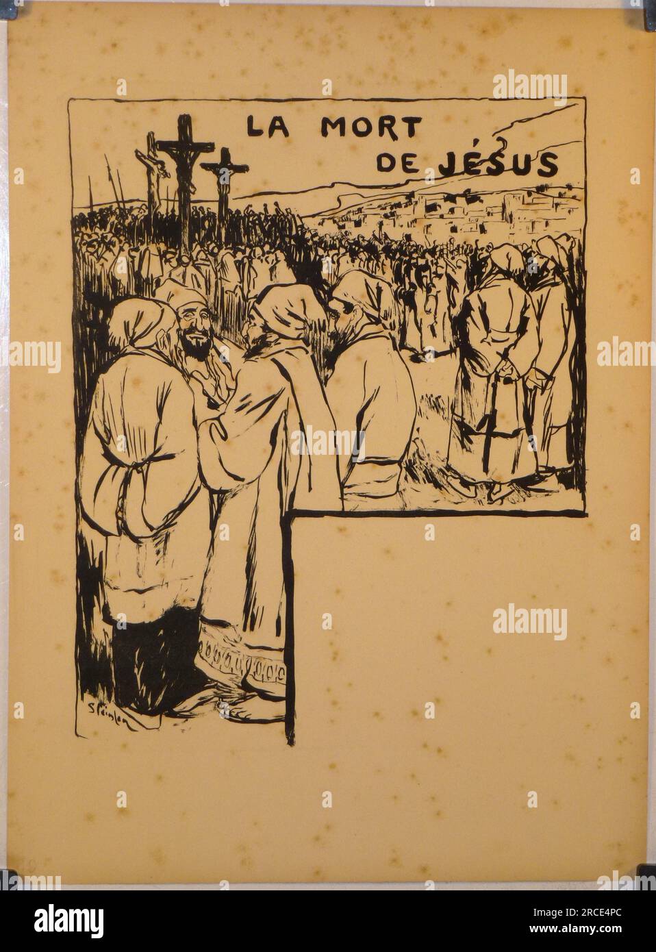 La Mort De Jesus 1894 By Theophile Steinlen Stock Photo Alamy