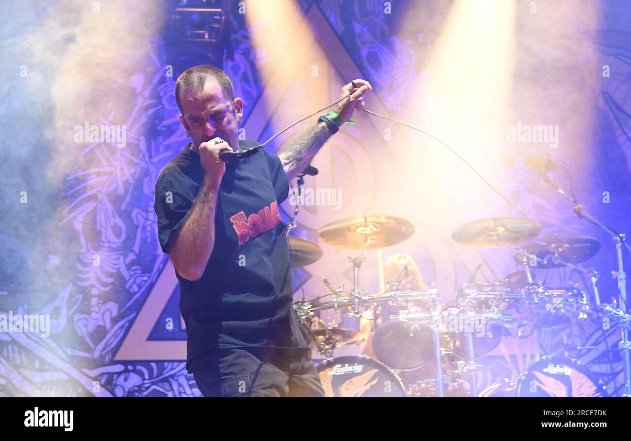Randy Blythe of Lamb of God performs on day 7 of Festival d'été de