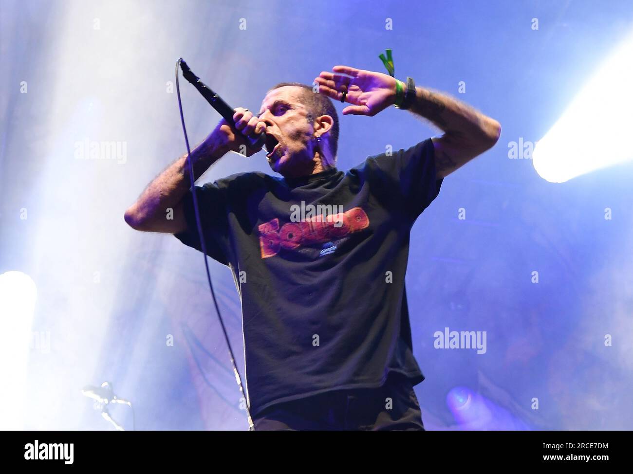 Randy Blythe of Lamb of God performs on day 7 of Festival d'été de