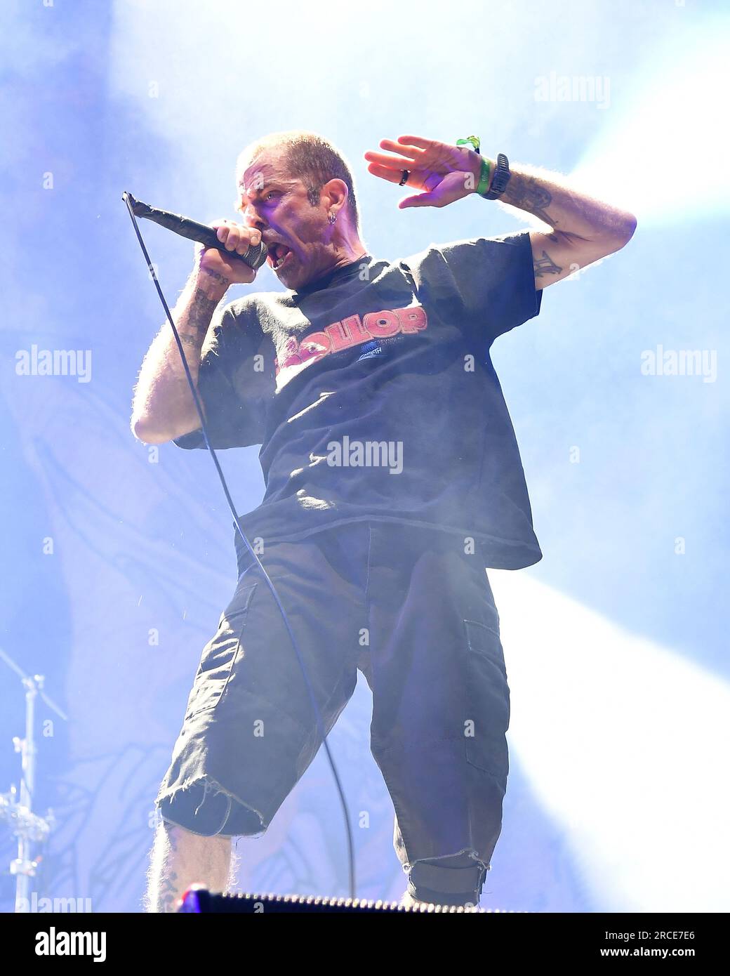 Randy Blythe of Lamb of God performs on day 7 of Festival d'été de
