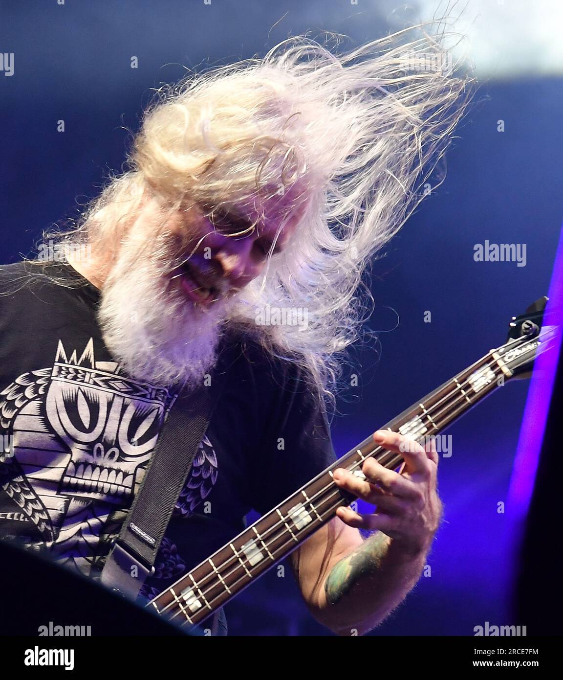 John Campbell of Lamb of God performs on day 7 of Festival d'été de