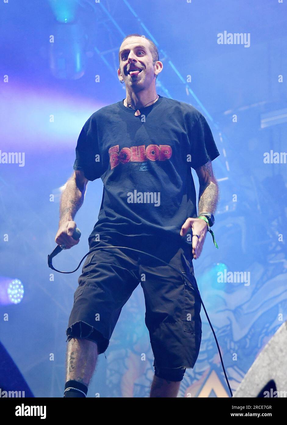 Randy Blythe of Lamb of God performs on day 7 of Festival d'été de