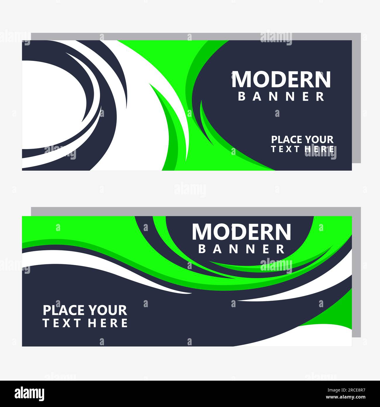 Green and black contrast corporate waves background. Vector design Stock Vector