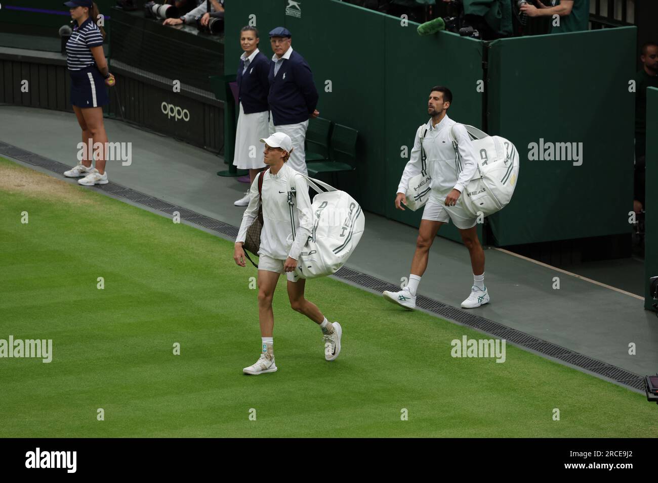 Novak djokovic walk onto court hi-res stock photography and images - Alamy