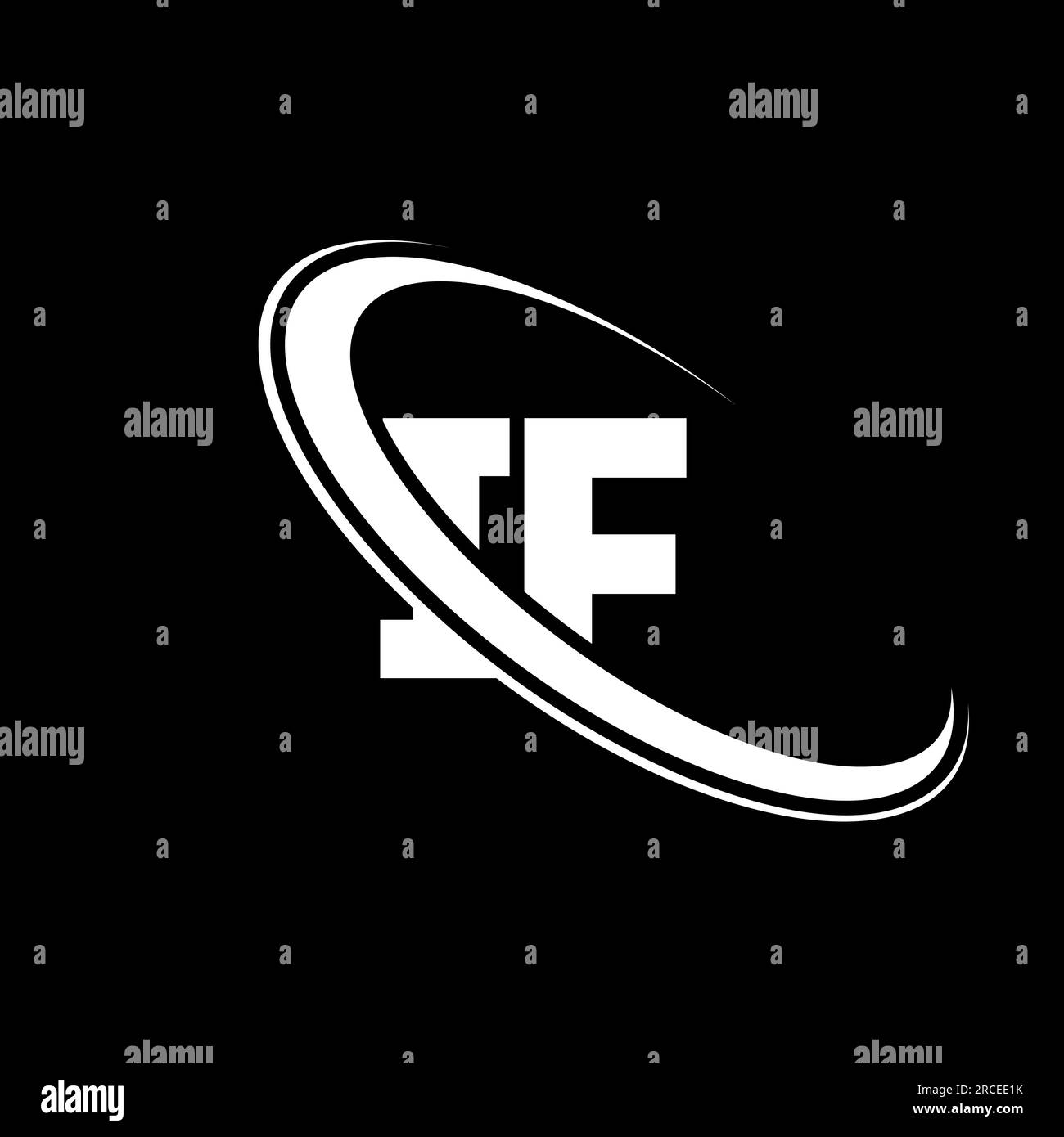 IF logo. I F design. White IF letter. IF/I F letter logo design ...