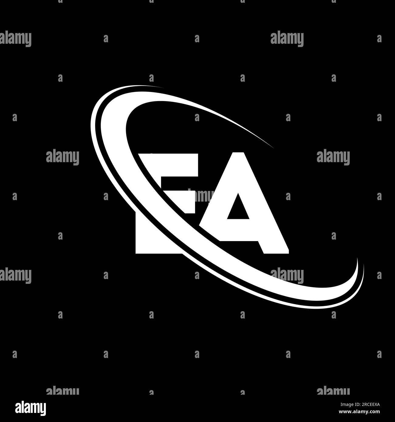 Ea Logo E A Design White Ea Letter Ea E A Letter Logo Design