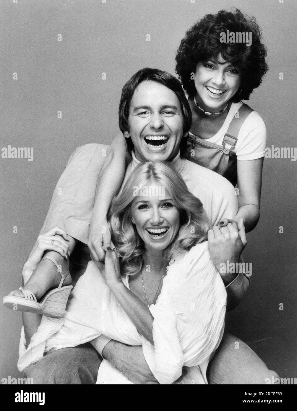 Suzanne Somers, John Ritter, Joyce DeWitt, "Three's Company" circa (1977).  Photo credit: ABC Stock Photo - Alamy