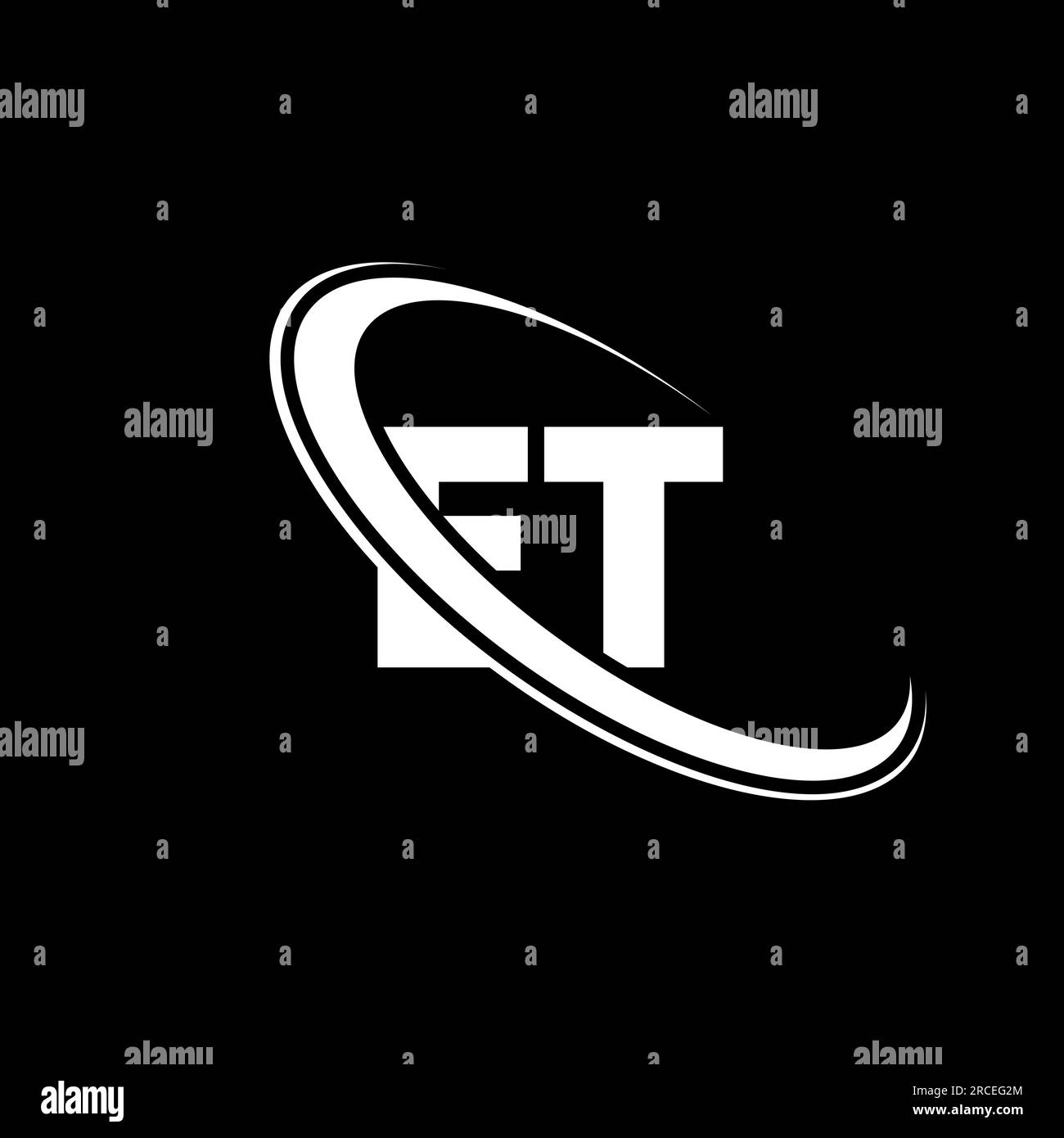 ET logo. E T design. White ET letter. ET/E T letter logo design. Initial letter ET linked circle uppercase monogram logo. Stock Vector