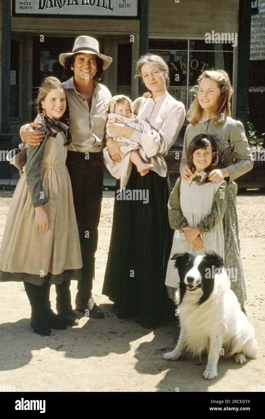 Lindsay Greenbush, Michael Landon, Karen Grassle, Melissa Gilbert, Melissa Sue Anderson, 'Little House on the Prairie', circa (1976). Photo credit: NBC Stock Photo